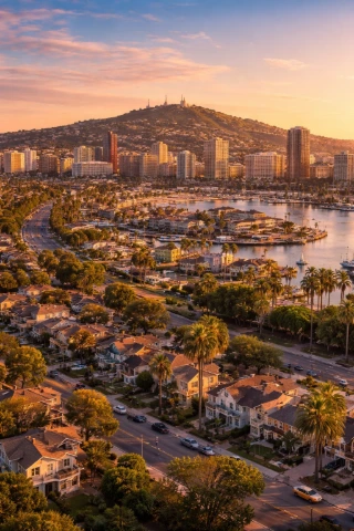 Signal Hill and Long Beach